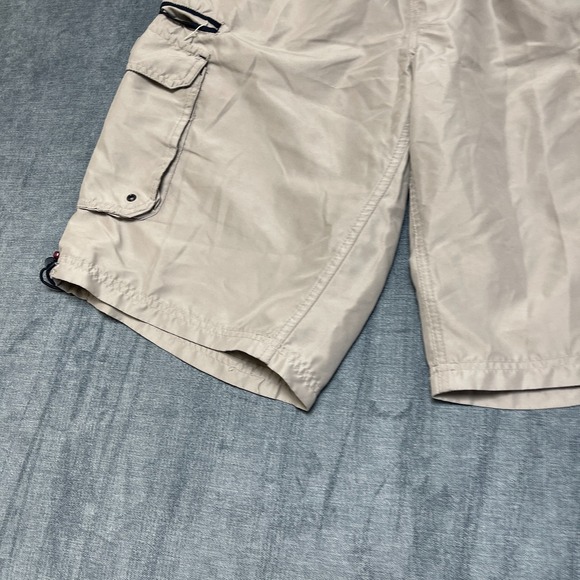 OTB Shorts Mens XL (18) Beige High Rise Cargo Pocket Outdoor Hiking Drawcord Hem - Picture 3 of 16